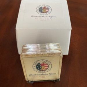 2005 U.S. Open Championship Pinehurst No.2 Commemorative Coaster Set.